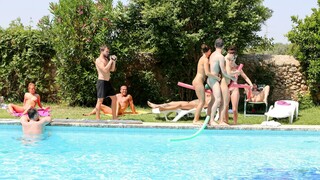 Brunette Teen Wendy Goes Wild at the Pool - the best porn 24/7 on HOTSEXVIDEOS24.COM