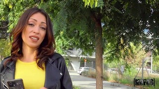 Seductive Brunette Enjoys Pervy Guy's Cock - the best porn 24/7 on HOTSEXVIDEOS24.COM