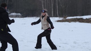 Snowy Outdoor Fuck: Missionary and Blowjob Fun - watch hot sex videos on HOTSEXVIDEOS24.COM