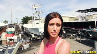 Outdoor Doggystyle with Athletic Brunette - watch hot sex videos on HOTSEXVIDEOS24.COM