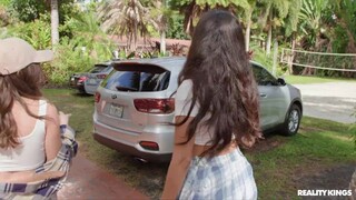 Outdoor Threesome with Brunette Beauties - watch hot sex videos on HOTSEXVIDEOS24.COM