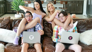 Stepsister Swap Fantasy Fulfilled - Britt Blair & Hazel Heart - the best porn 24/7 on HOTSEXVIDEOS24.COM