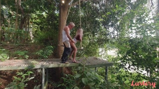 Reverse Cowgirl Anal On A Swing By The River - the best porn 24/7 on HOTSEXVIDEOS24.COM