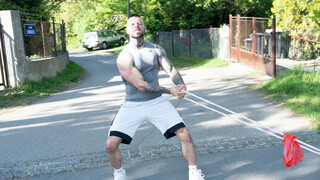Jennifer Mendez Flirts with Muscle Hunk Angelo Godshack for More Auto Pull Drills - assista vídeos de sexo quentes em HOTSEXVIDEOS24.COM