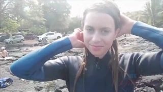 Amateur Brunette GF Jill Kassidy - Beach Handjob & Wild Bed Fuck - el mejor porno 24/7 en HOTSEXVIDEOS24.COM