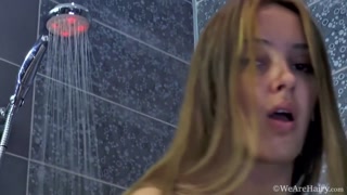Hairy babe Alya Shon gets naked for shower sex - o melhor pornô 24/7 no HOTSEXVIDEOS24.COM