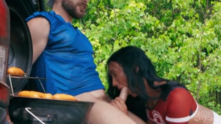 Cock Tease at the Tailgate - the best porn 24/7 on HOTSEXVIDEOS24.COM