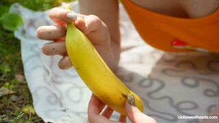 Banana and Cock, a Socks Connection - watch hot sex videos on HOTSEXVIDEOS24.COM