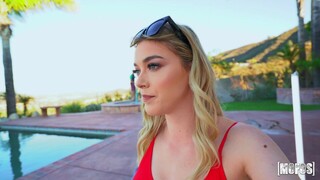 European Beauty Anny Aurora Licks Pussy & Gets Spanked by Pool - the best porn 24/7 on HOTSEXVIDEOS24.COM