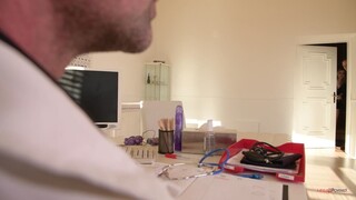 Blue Eyes and Bound: Candy Alexa's Clinic Ordeal - watch hot sex videos on HOTSEXVIDEOS24.COM