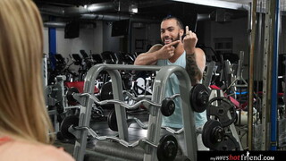 Anya Olsen's Natural Tits Bounce During a Wild Gym Workout - watch hot sex videos on HOTSEXVIDEOS24.COM